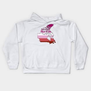 Canada Lesbian Pride! Kids Hoodie